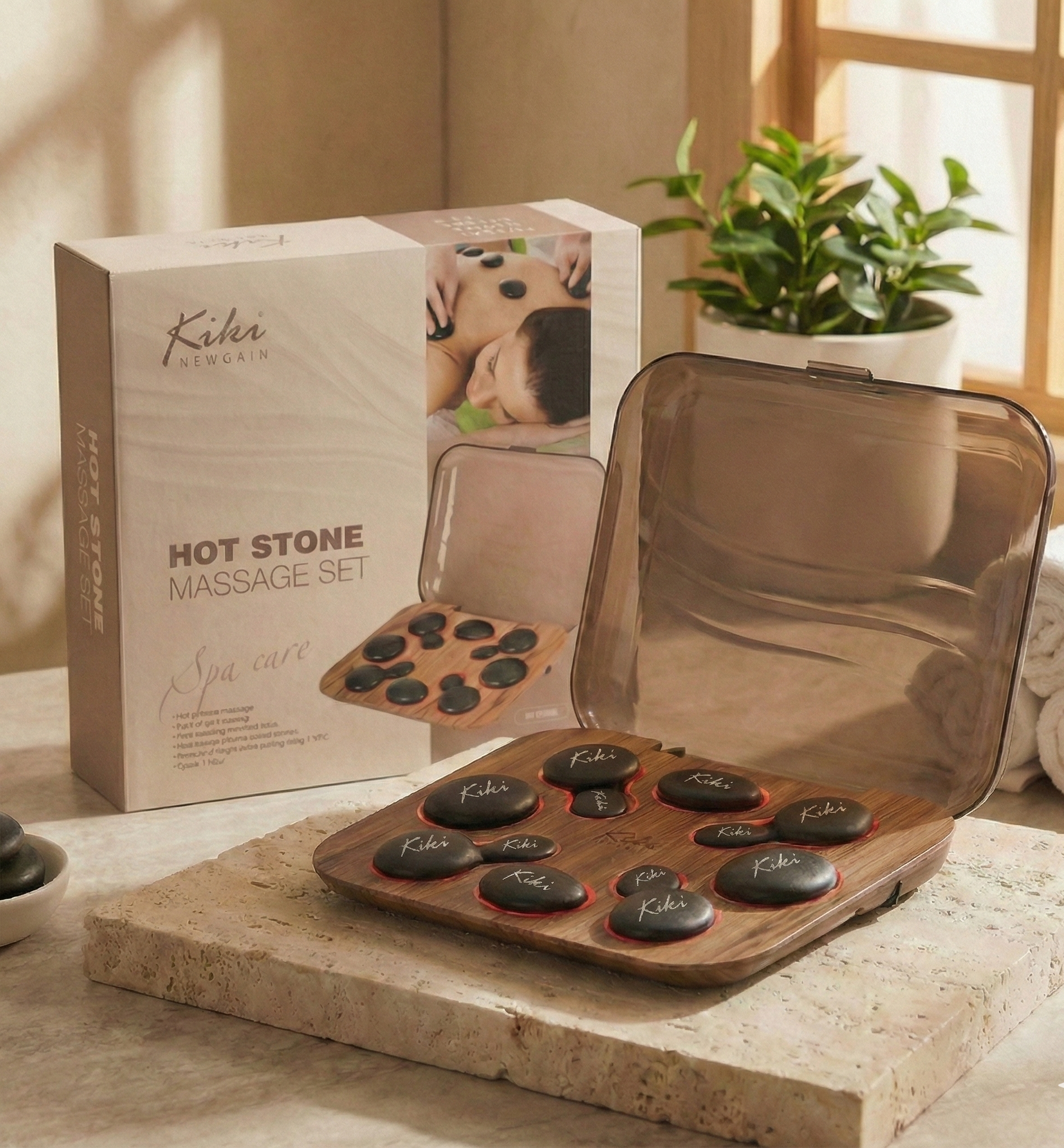 【kiyoさま専用】ホットストーン　玄武岩　アリゾナ　マッサージストーン　33個 Kiki Hot Stone Massage Set – Sunday Supplies